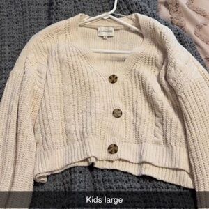 Freshman Cream Knit Sweater